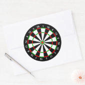 Dartboard Ronde Sticker (Envelop)