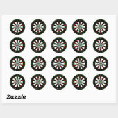 Dartboard Ronde Sticker (Vel)