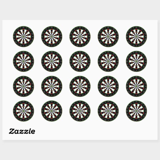 Dartboard Ronde Sticker (Vel)