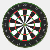 Dartboard Ronde Sticker (Voorkant)