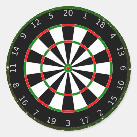 Dartboard Ronde Sticker (Voorkant)