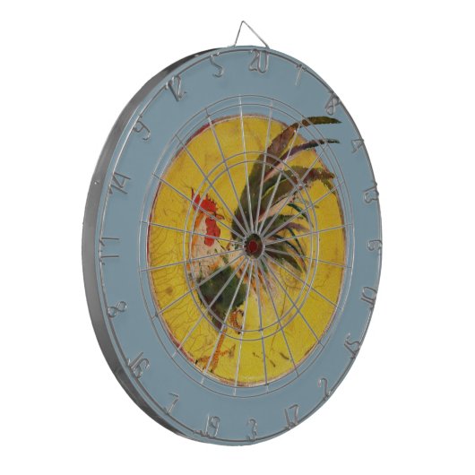 Dartboard - Rooster en Sun Dartbord (Voorkant Links)