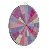 Dartboard roze Paarse pastels voor meisjes bij de  Dartbord (Voorkant Links)