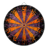 DARTboard shine - 1 oranje Violet Grunge Dartbord (Voorkant)