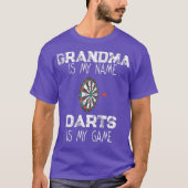 Dartboard Shirt Dart gooien Oma (Voorkant)