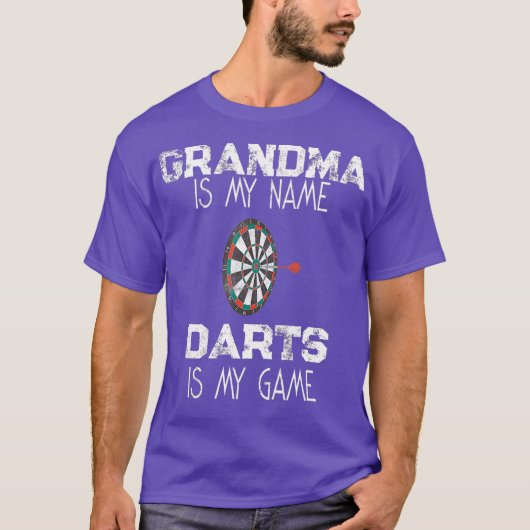 Dartboard Shirt Dart gooien Oma (Voorkant)