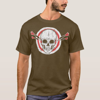 Dartboard Skelet Darts Player Premium T-shirt