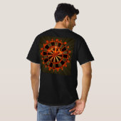 Dartboard Spezialdesign - Strahlen und Supernova T-shirt (Achterkant volledig)