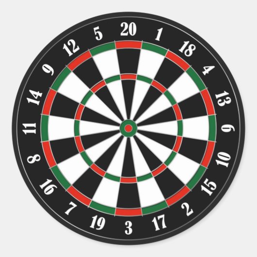 Dartboard Sticker (Voorkant)