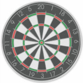 Dartboard Sticker (Voorkant)