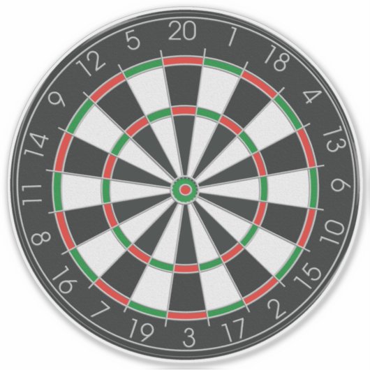 Dartboard Sticker (Voorkant)