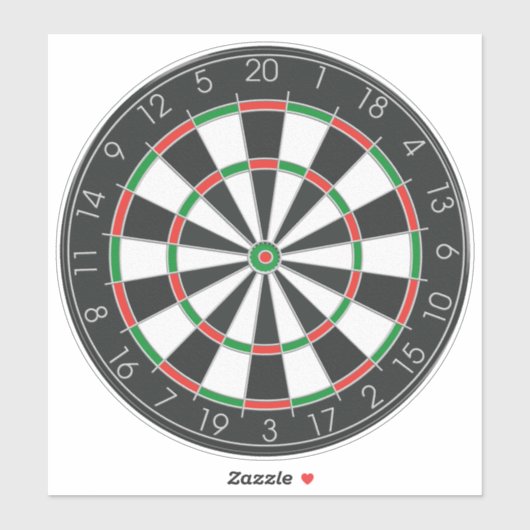 Dartboard Sticker (Vel)