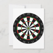 Dartboard-uitnodigingen Kaart (Voorkant)