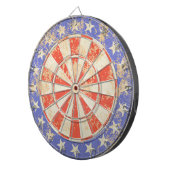 Dartboard USA Vlag oud gekraakt Dartbord (Voorkant Rechts)