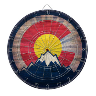 Dartboard van de bergplaats van de colorado dartbord