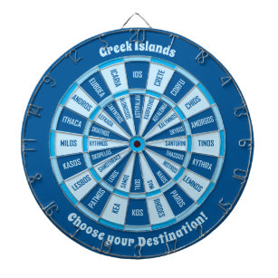 Dartboard van de Griekse eilanden Dartbord