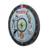 Dartboard van de Politie Dartbord (Voorkant Rechts)