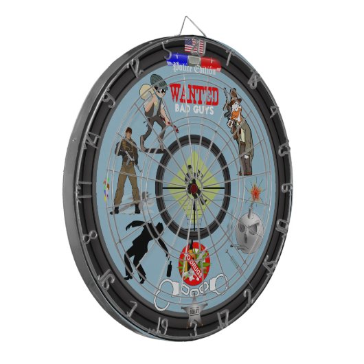 Dartboard van de Politie Dartbord (Voorkant Links)