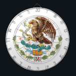 Dartboard van de vlag van Mexico Dartbord<br><div class="desc">Een vectorafbeelding van de Mexicaanse wapenvlag op een dartboard.</div>