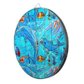 dartboard van dolfijnen zwemmen dartbord (Voorkant Rechts)