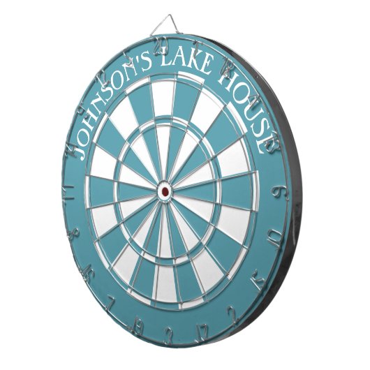 Dartboard van het meer House Beach-familienaam en  Dartbord (Voorkant Rechts)