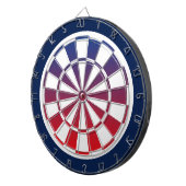 dartboard van marjoin blauw , wit en rood dartbord (Voorkant Rechts)