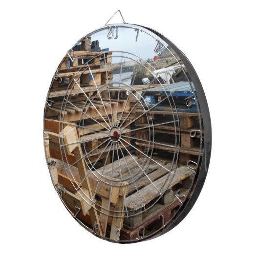 Dartboard van Wooden Pallets Dartbord (Voorkant Rechts)
