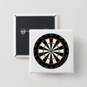 Dartboard Vierkante Button 5,1 Cm (Voorkant /achterkant)