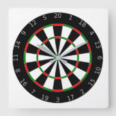 Dartboard Vierkante Klok (Voorkant)