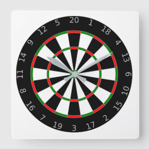 Dartboard Vierkante Klok