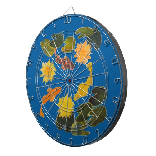 Dartboard - vispijp dartbord (Voorkant Rechts)
