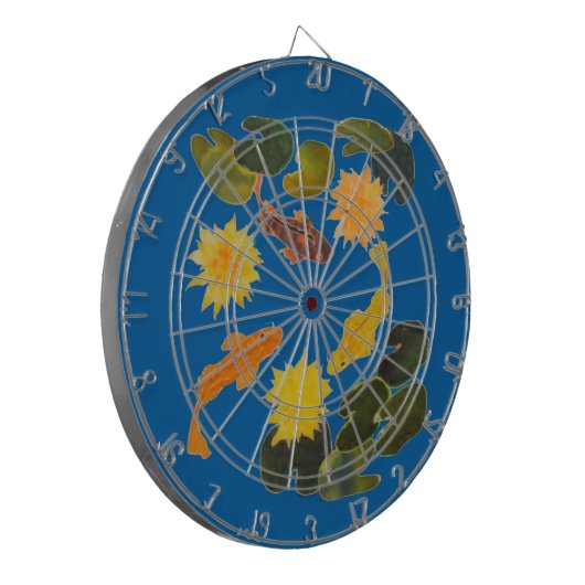 Dartboard - vispijp dartbord (Voorkant Links)