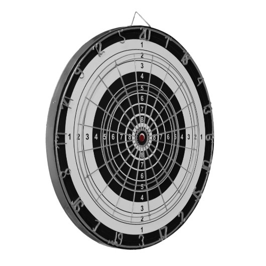 dartboard voor boogdoelgroep dartbord (Voorkant Links)