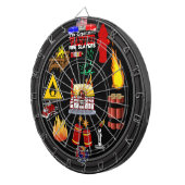 Dartboard voor brandbestrijding dartbord (Voorkant Rechts)