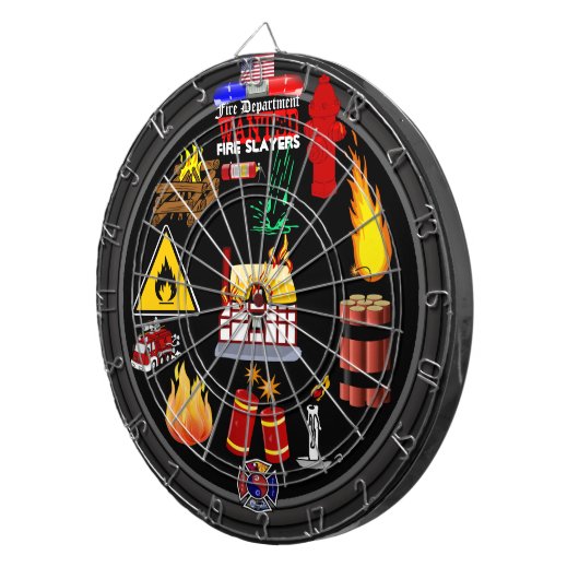 Dartboard voor brandbestrijding dartbord (Voorkant Rechts)