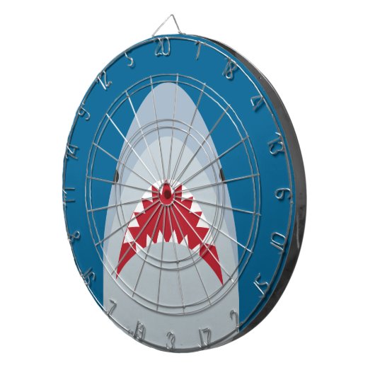 Dartboard voor haaienaanvallen dartbord (Voorkant Rechts)