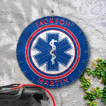 Dartboard voor medisch Embleem Dartbord<br><div class="desc">Het Medische Emblem Dart-bord is een geweldige manier om je steun te shows en het leuk te vinden om het te doen. Pas aan om uw stijl aan te passen gebruikend de Edit knoop van het Ontwerp.</div>