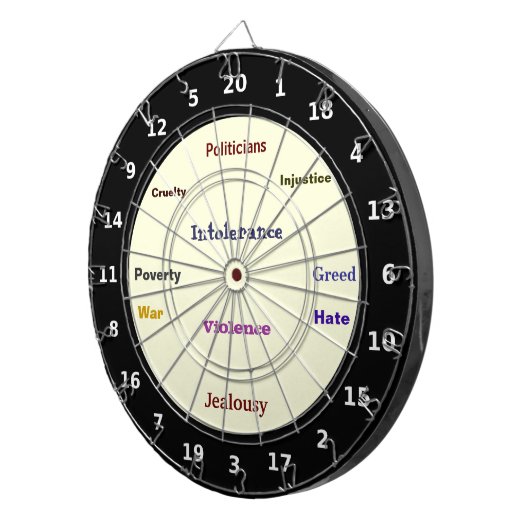 Dartboard voor therapie op basis van zuiger dartbord (Voorkant Rechts)