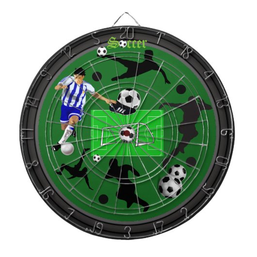 Dartboard voor Voetbal (football) Dartbord (Voorkant)