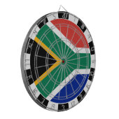 Dartboard voor Zuid-Afrika en Afrikaanse vlag/spel Dartbord (Voorkant Links)