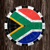 Dartboard voor Zuid-Afrika en Afrikaanse vlag/spel Dartbord