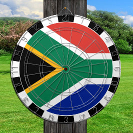 Dartboard voor Zuid-Afrika en Afrikaanse vlag/spel Dartbord