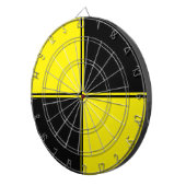 Dartboard voor zwarte & gele speelruimte dartbord (Voorkant Rechts)