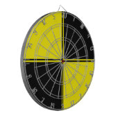 Dartboard voor zwarte & gele speelruimte dartbord (Voorkant Links)