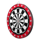 dartboard voor zwarte , witte en rode sterren dartbord (Voorkant Rechts)