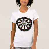 Dartboard Vrouwen T-shirt (Voorkant)