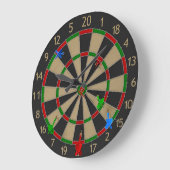 Dartboard Wall Clock Grote Klok (Hoek)