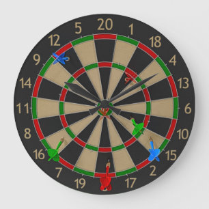 Dartboard Wall Clock Grote Klok