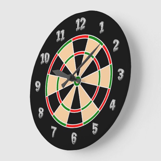 Dartboard Wall klok. Grote Klok (Hoek)