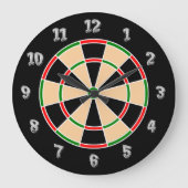 Dartboard Wall klok. Grote Klok (Voorkant)